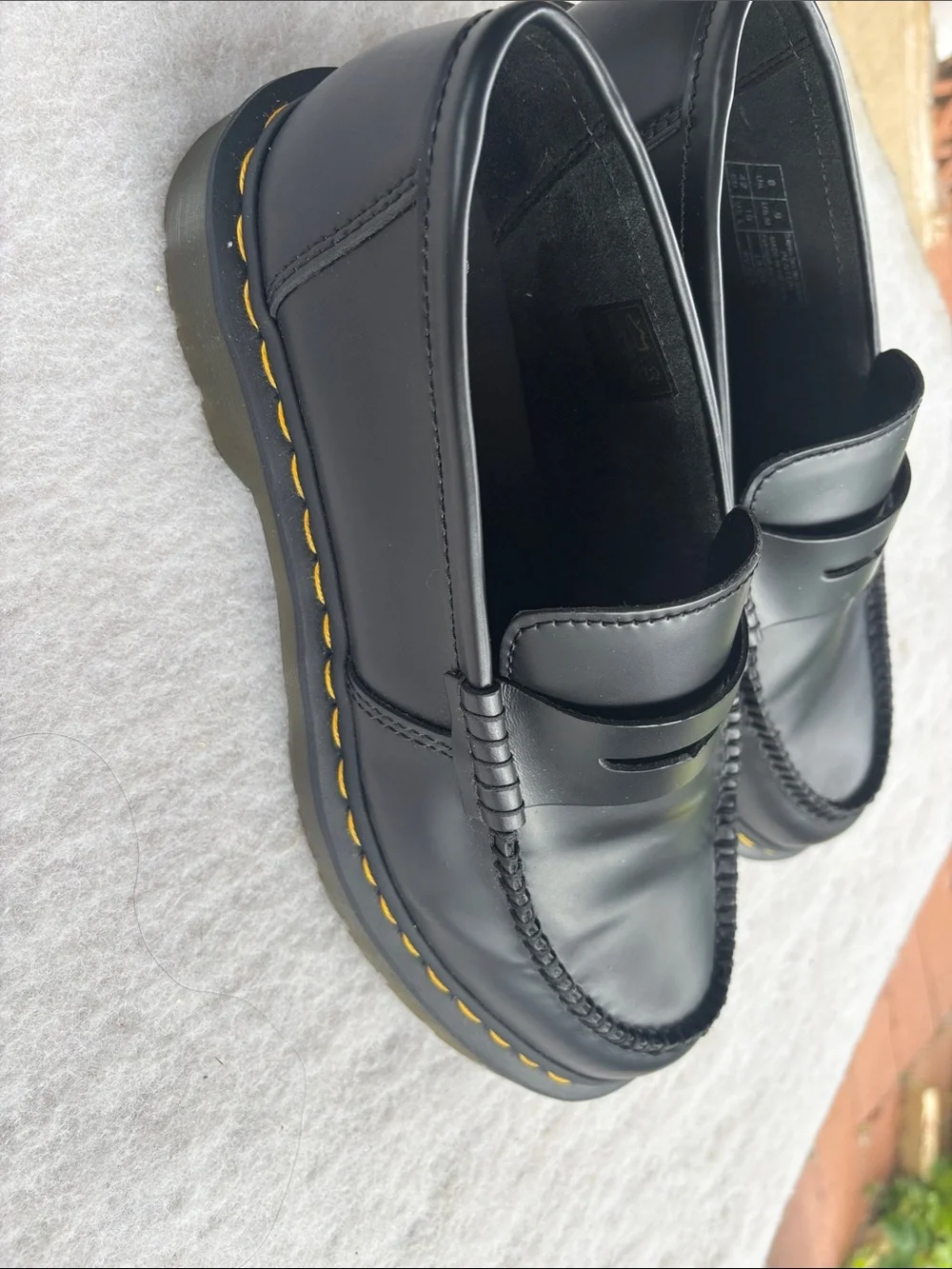 Dr. Martens Black Leather Penny Loafers